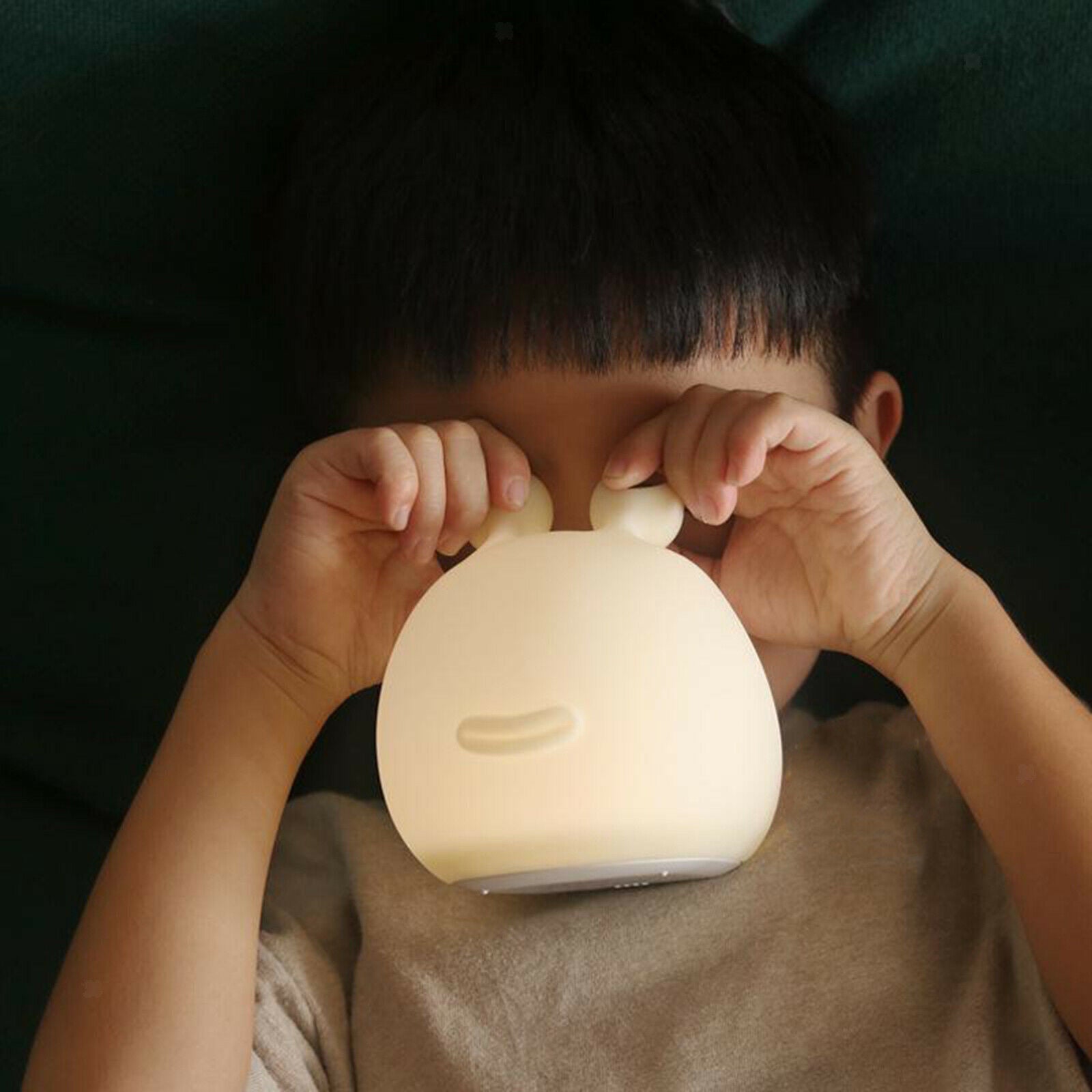 Cute Silicone Slug Smart Touch Sensor Night Light Dimmable Nursery Lamp