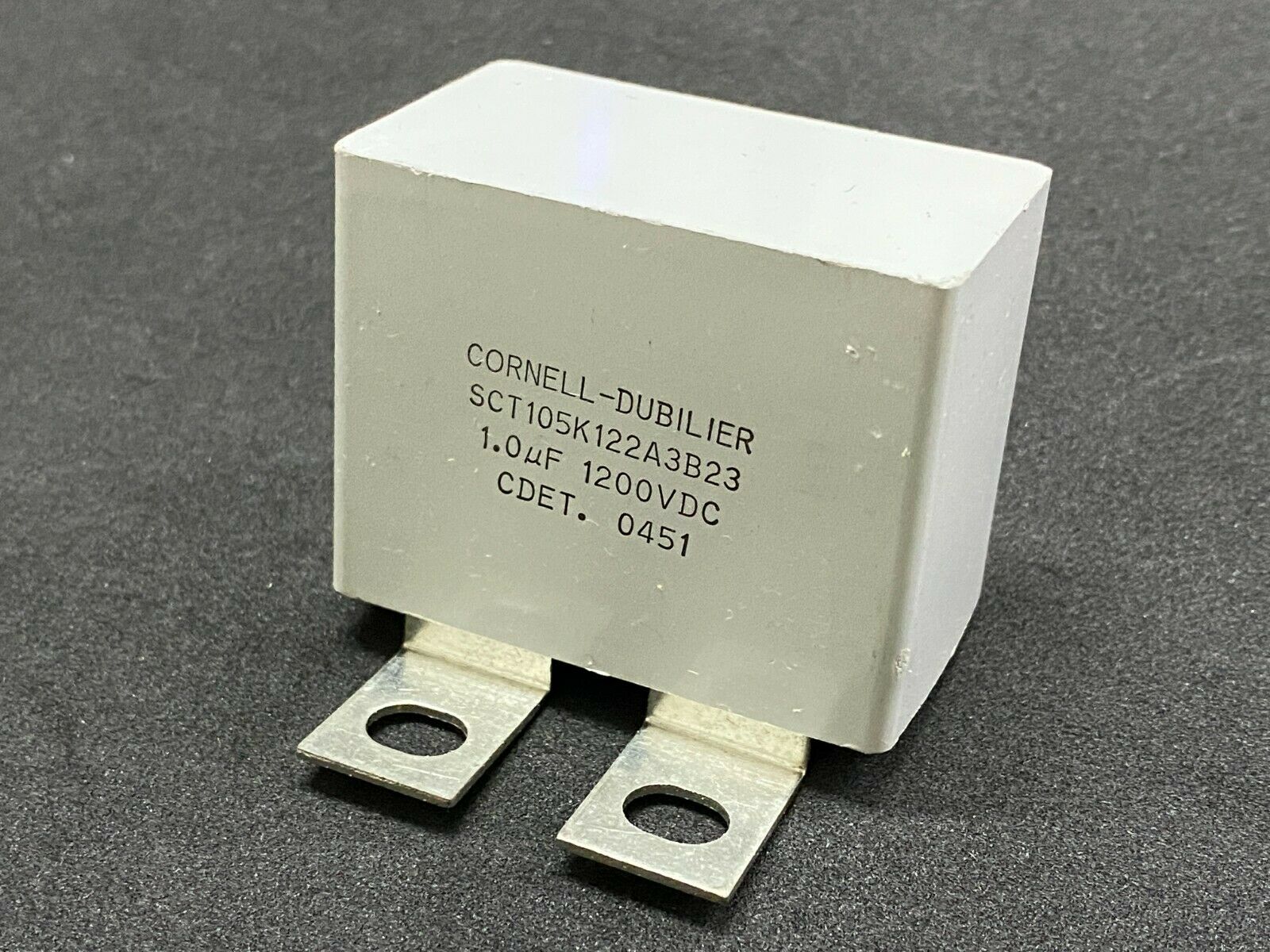 1pcs - CDE 1uF 1200V 10% SCT105K122A3B23 SNUBBER Film Capacitor