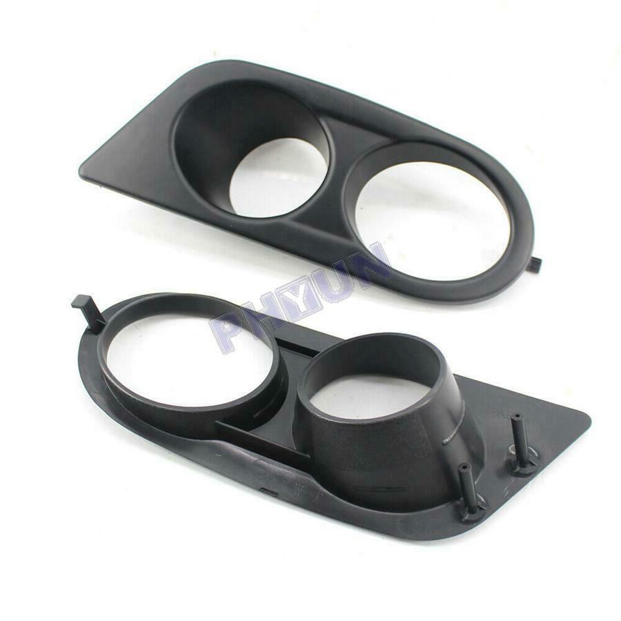 For BMW E46 M3 96-06 Front Bumper Car Fog Light Cover Black Left & Right Side 2x