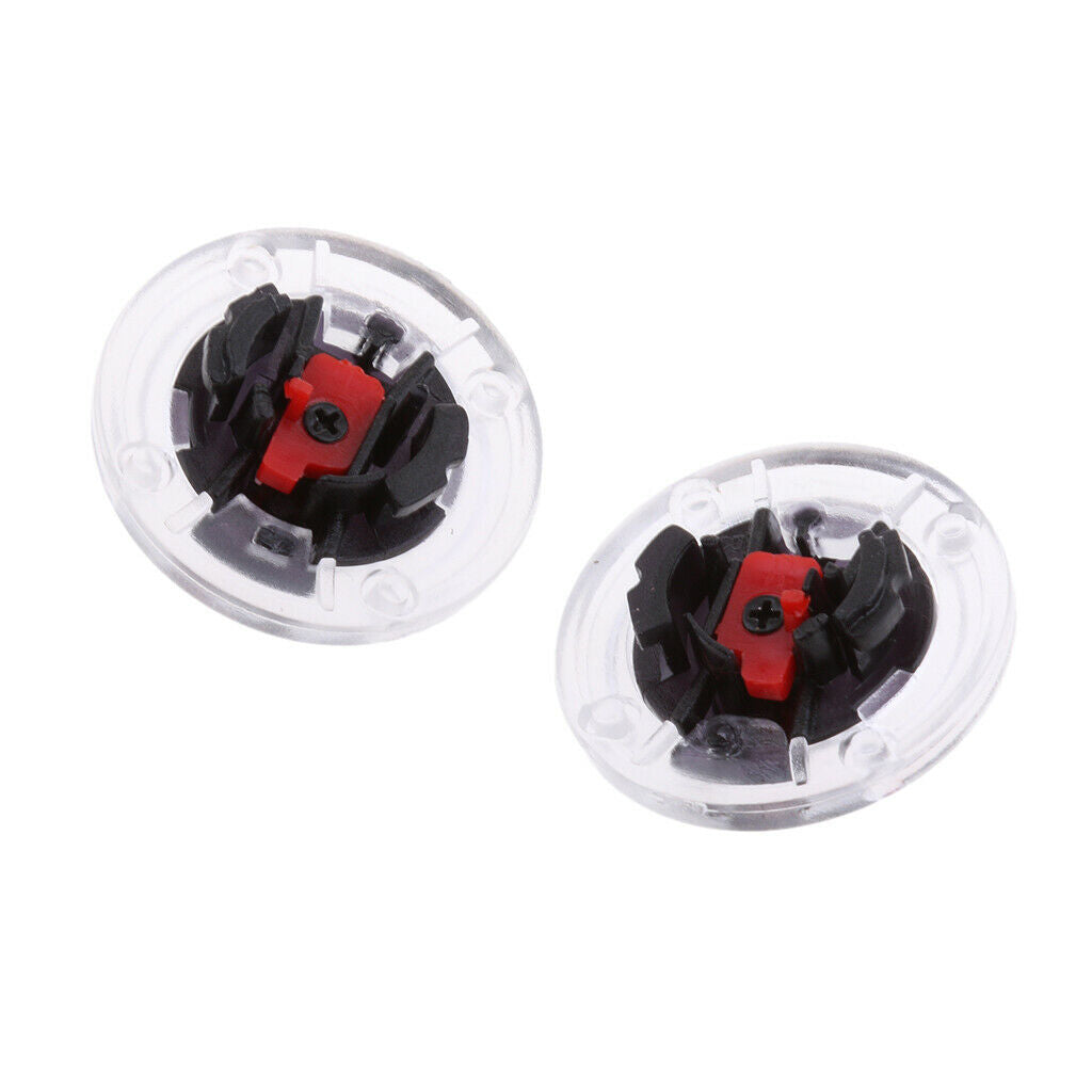 2 Pieces Helmet Screen Lens Mounting Fix Base w/ Switch for LS2 Helmet
