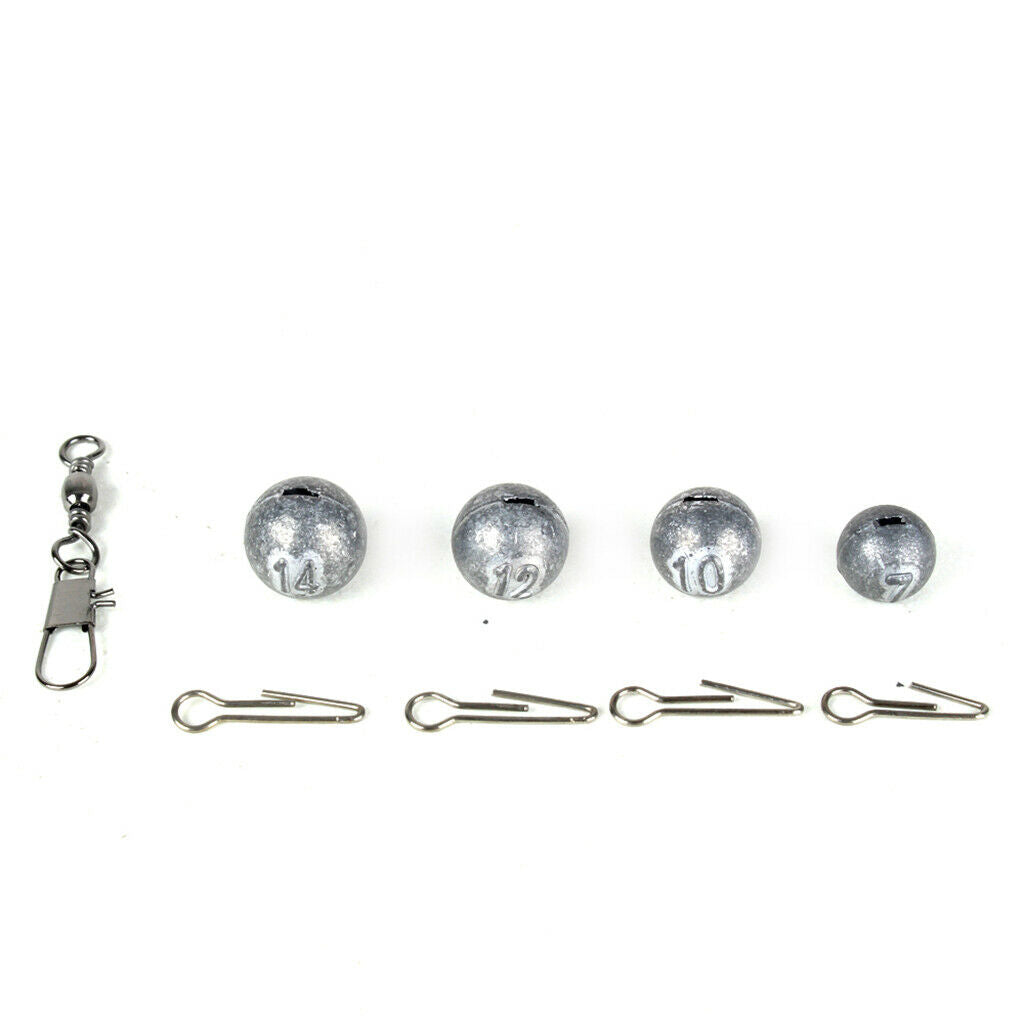 Fishing Weights Sinkers Kit Quick Insert Recyclable Fishing Accessories