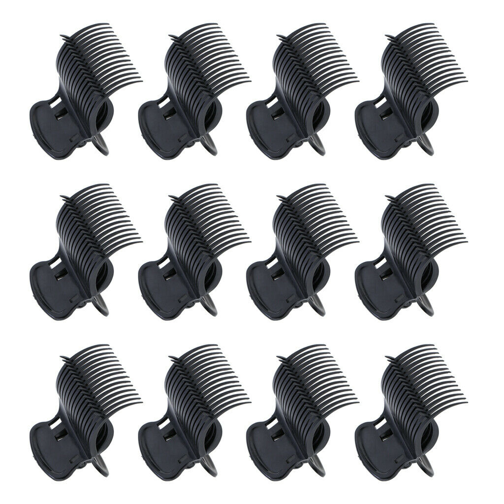 120x Plastic Hot Roller Clip Set Dye Coloring Heatproof Curler Clips Kit