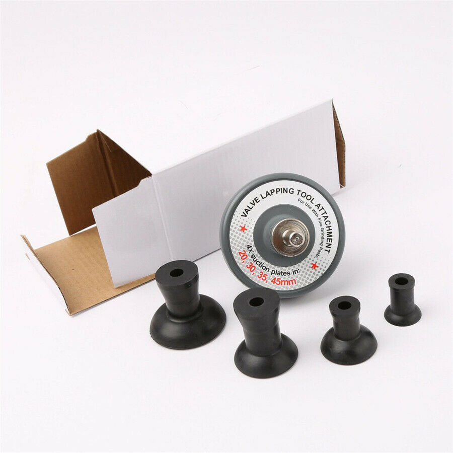 1250 RPM 8mm Shank Valve Lapping Tool Attachment Car Repair Tool 4Suction Plates