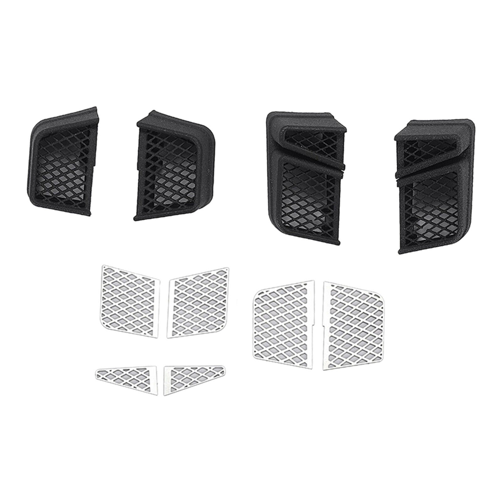 Front Rear Wheel Eyebrow Side Exhaust Grille Kit for MN86S MN86KS RC Crawler