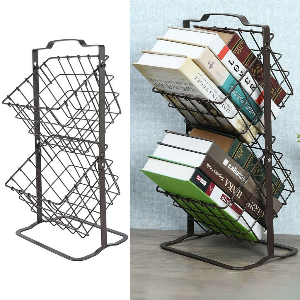 Double Layer 2-Layer Fruit Basket Countertop Storage Organizer Display Stand