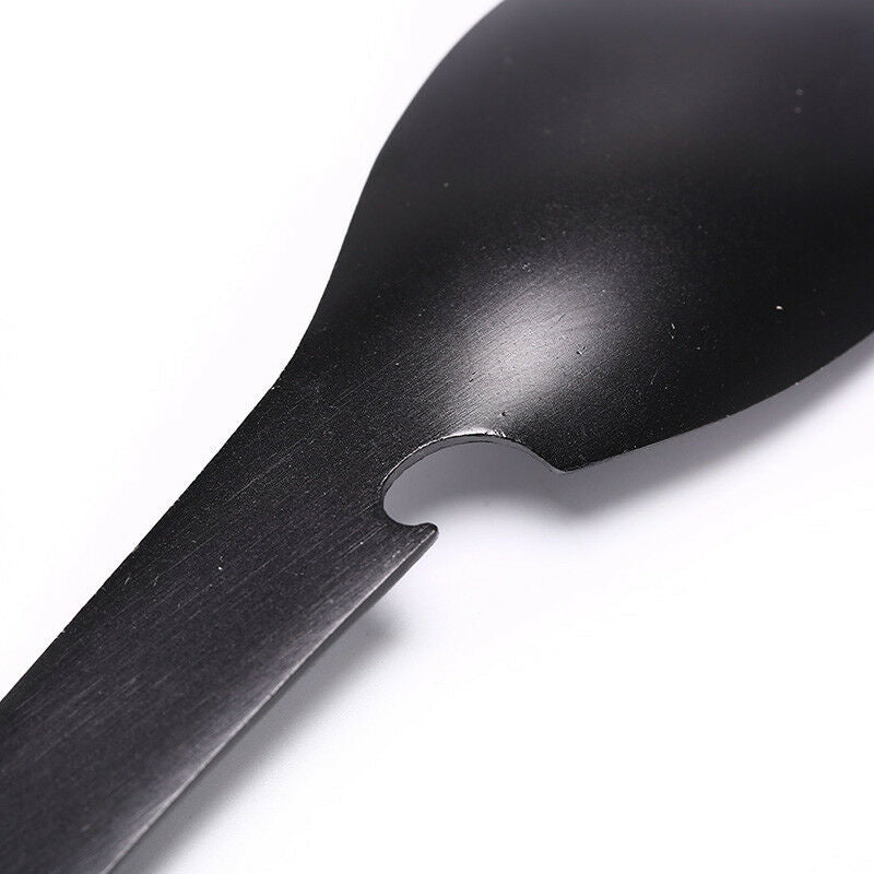 multifunctional camping cookware spoon fork bottle opener outdoor survival to.DD