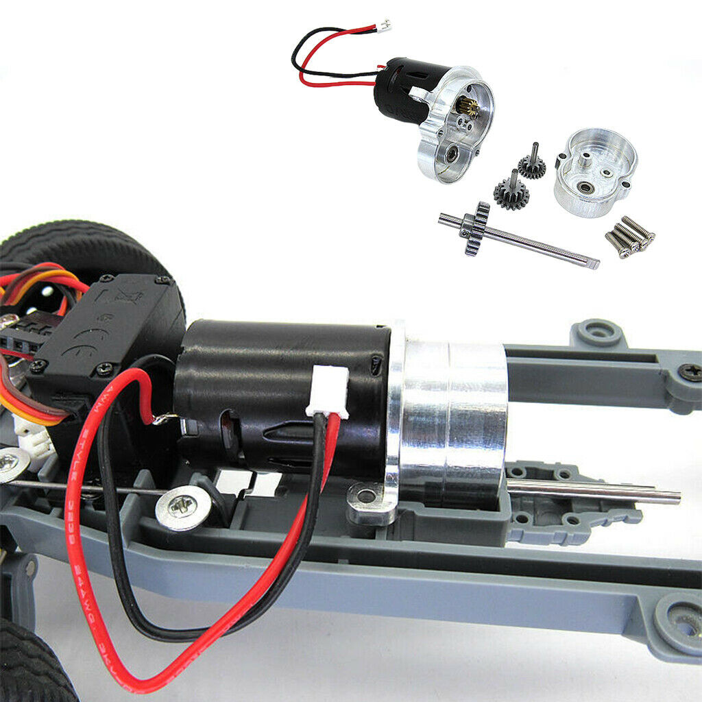 RC Gear Case Gear with 370 Brush Motor 1:10 for WPL D12 Vehicles Replacement