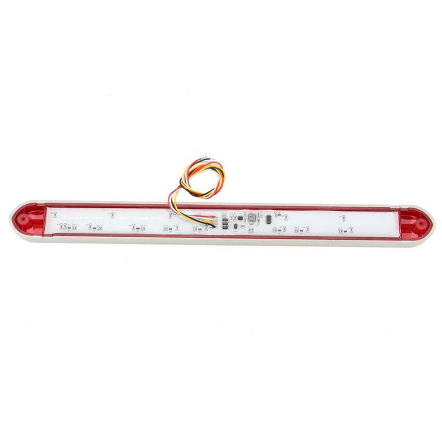 17" Dual Color 47 LED Flowing Turn Light Car Brake Light Bar Tail Warning Light