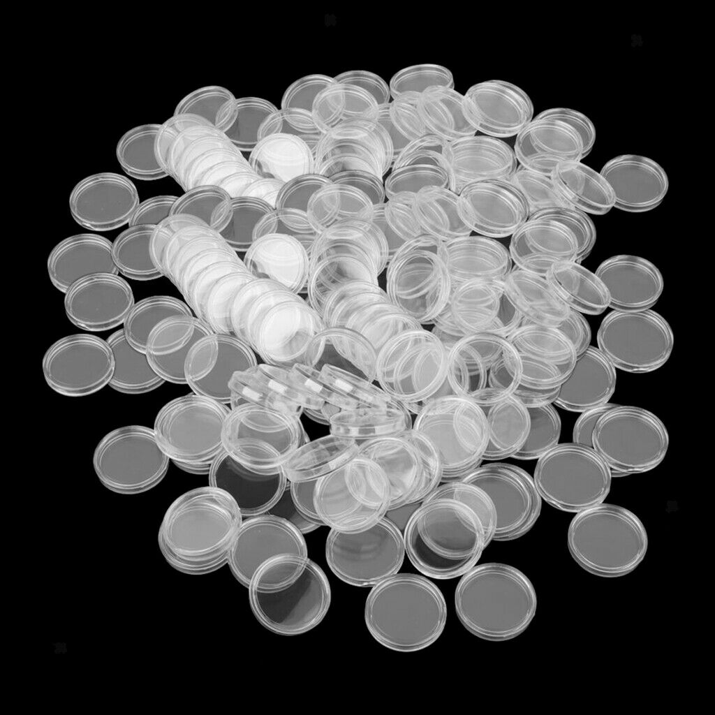 200 Pieces 19mm Coin Capsules Organizer Coin Collecting for Penny Cents