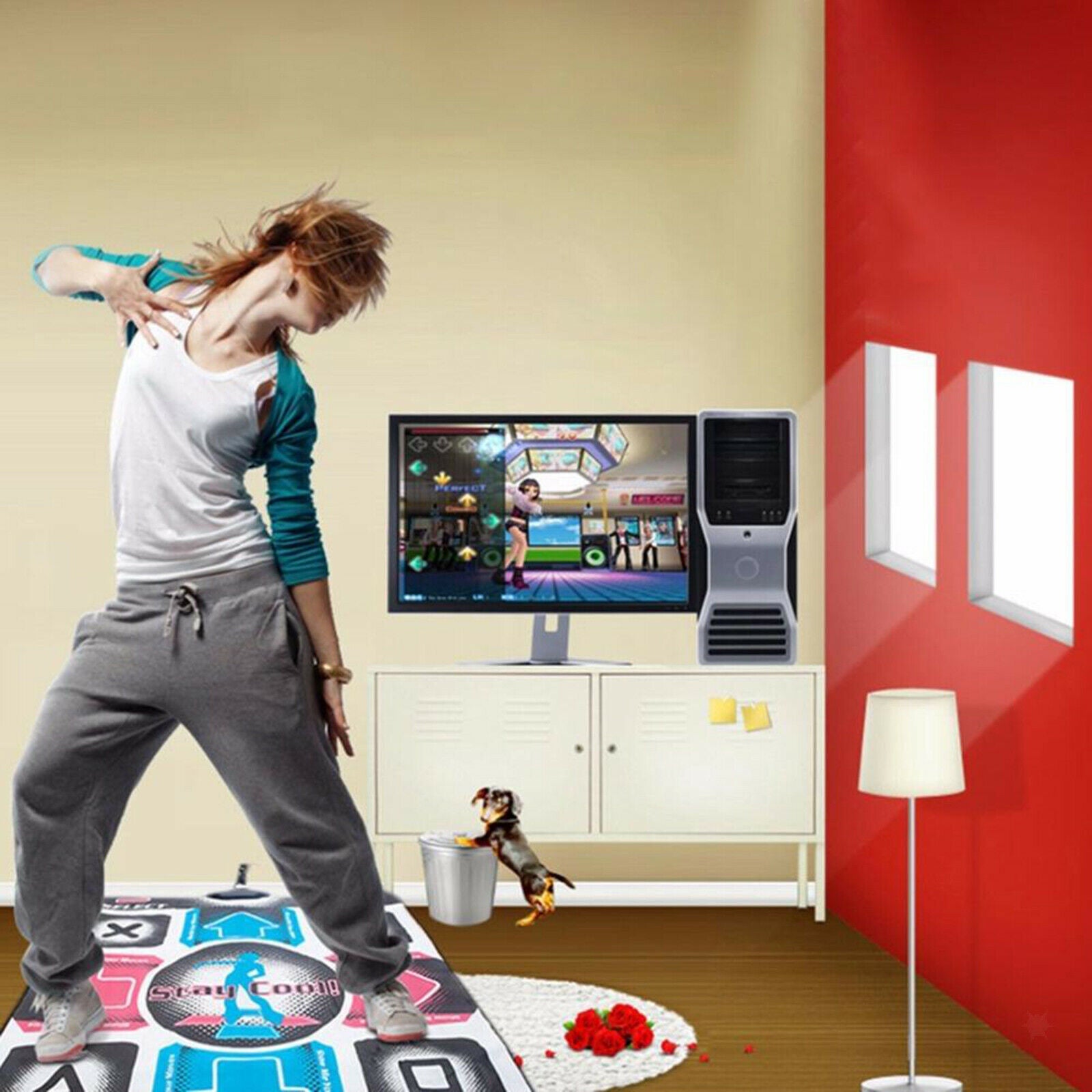 Single Person Dance Mat Anti Slip Dancing Blanket for PC Laptop Video Game