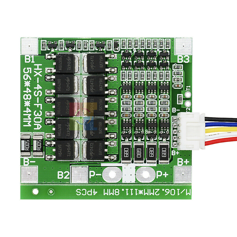 14.8V 4S 30A Li-ion Lithium 18650 Battery BMS PCB Protection Board w/ Balance