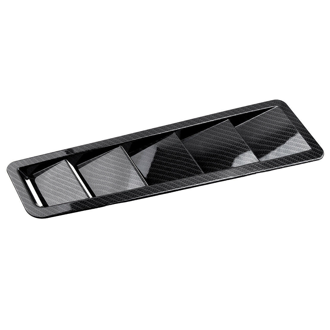 1Pair Car Engine Hood Vent Louver Scoop Air Flow Intake Cooling Panel Trim