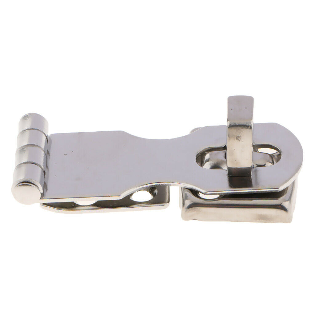 Polished Door Latch Hasp Stainless Steel Window Gate Safety Lock Buckle