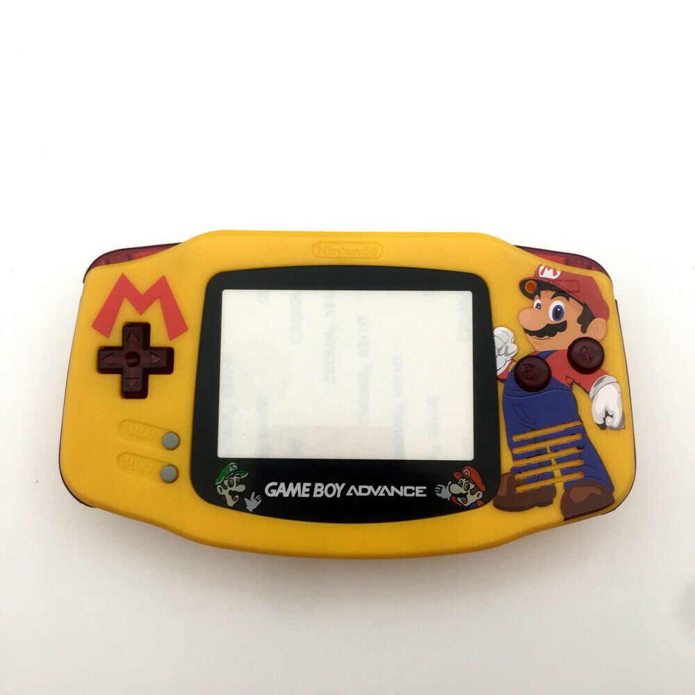 Super Mario Yellow Shell GBA Housing Case cover For Game Boy Advance Console