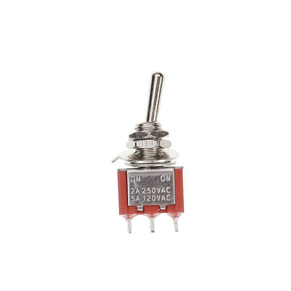 5x Single Pole Double Throw SPDT On/On Mini Toggle Switch