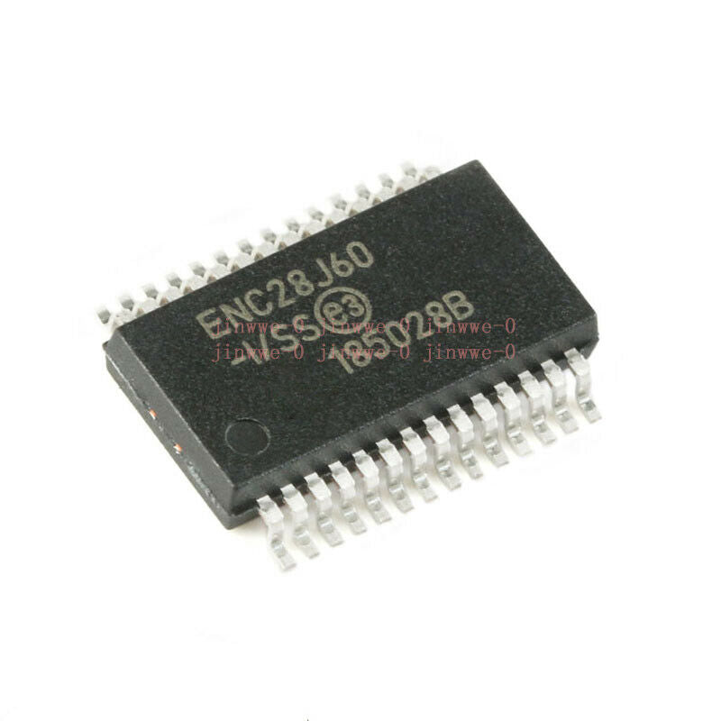1pcs SMD ENC28J60/SS IC ENC28J60 Ethernet controller 8KB RAM SSOP-28