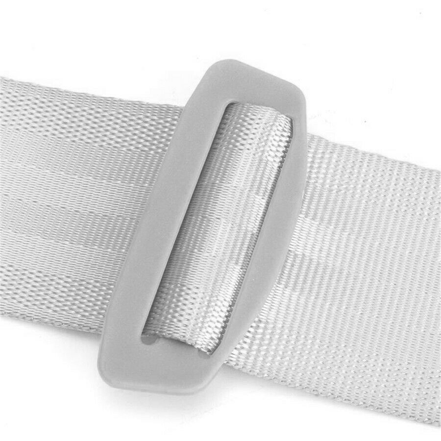 1PC 3 Point Retractable Safety Seat Belts Lap for Auto With Curved Rigid Buckle
