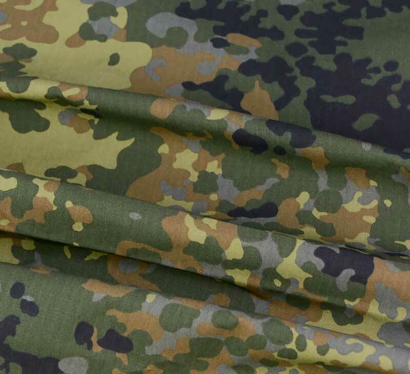 1.5M Width Flecktarn Camo Fabric Army Camouflage Cloth Cotton DIY Military