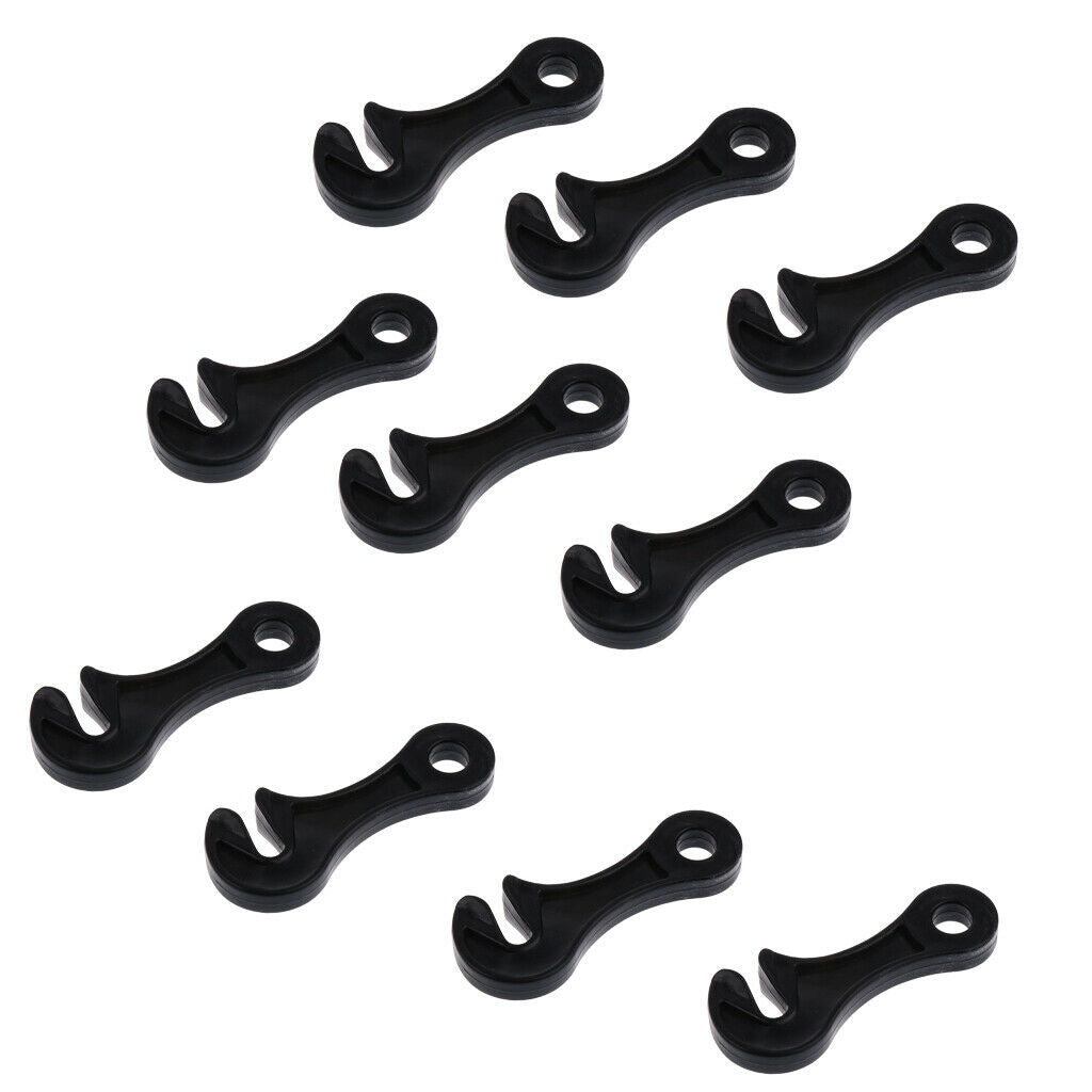10pcs Plastic Tent Awning Cord Rope Fastener Guy Line Tensioners