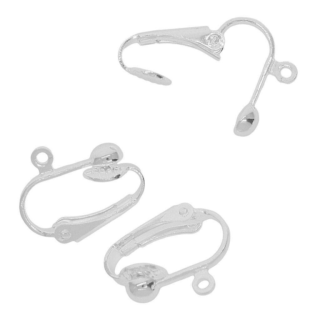 12pcs 16x14mm Brass   Converted Earring Loop Finding Clip On Earrings