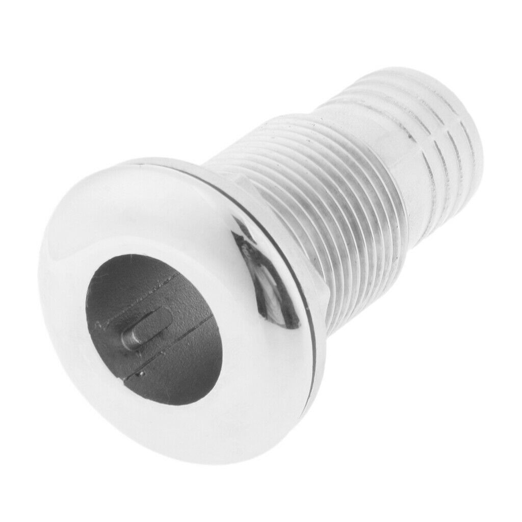 316 Stainless Steel Boat Thru Hull Fitting Marine Hose Barb Connector 1