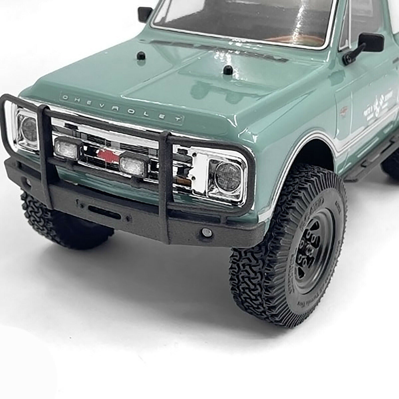 Front Bumper with Spotlight Accessories for AXIAL SCX-24 Chevrolet C10 RC Car