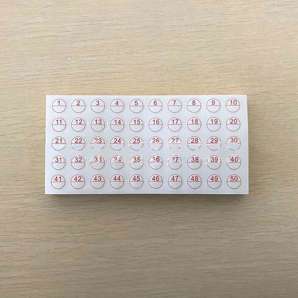 10Pcs Diamond Painting Mark Tool Number 1-50 Label Adhesive Stickers Digital Tag