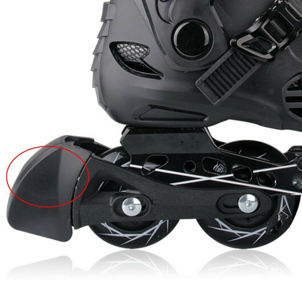 Universal Plastic Inline Skates Roller Brakes Block Non-Slip Safety Stopper