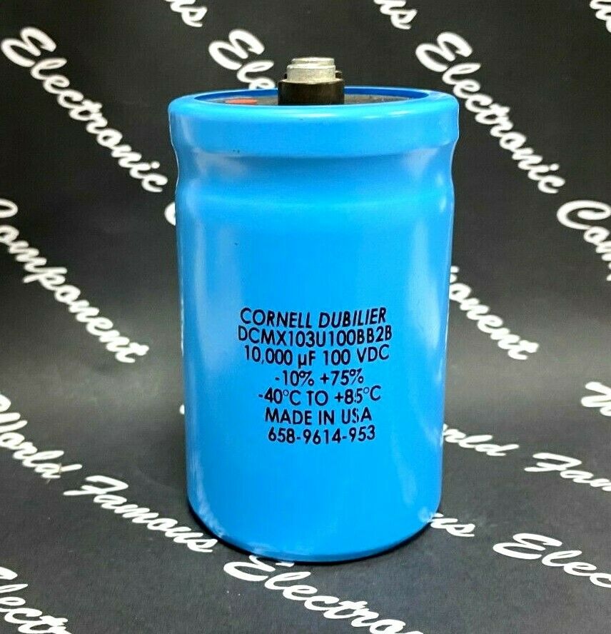 1pcs-CDE 10000uF 100V Screw Terminal Electrolytic Capacitor DCMX103U100BB2B