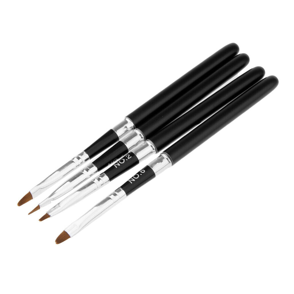 4Pcs UV Gel Nail Art Painting Dotting Pen Brushes Manicure DIY Tool Kit Set