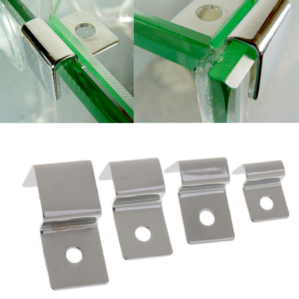 8x Durable Clips Clamp Lid Glass Cover Support Brackets for Aquarium Tank 5mm