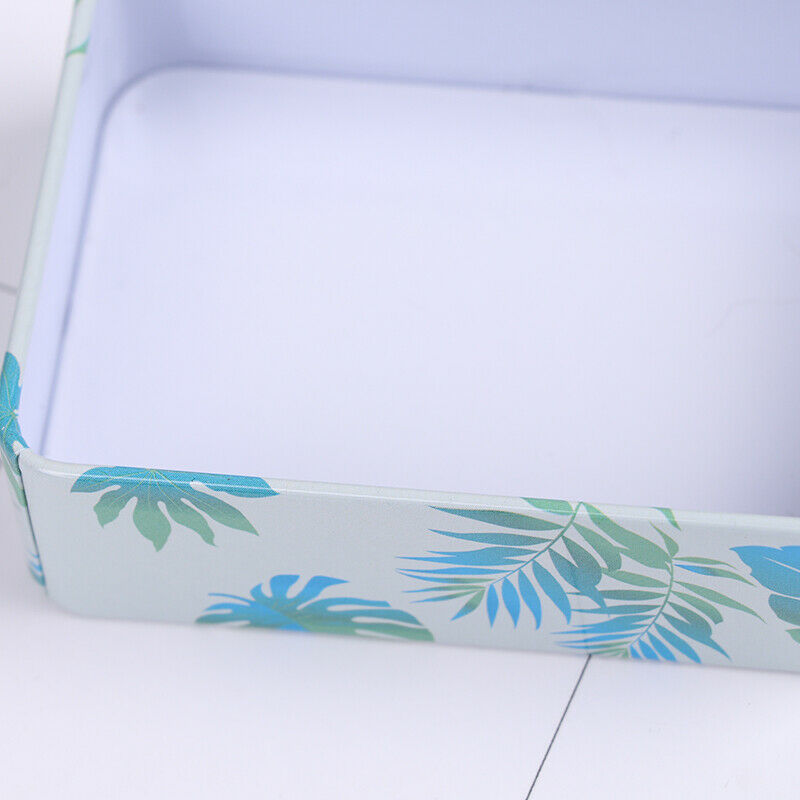 Flower Tin Trinket Coin Box Jewelry Storage Case Gifts Packing 90x65x25.l8
