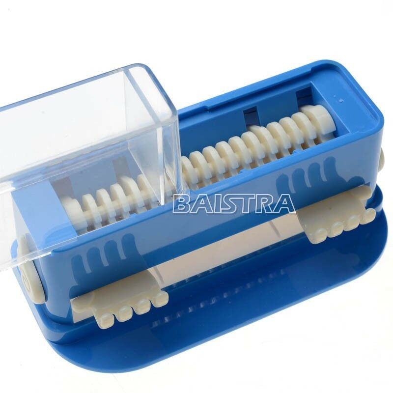 1PC AZDENT Dental Cotton Tip Microfiber Brush Dispenser Holder Blue 14.5*7*10cm