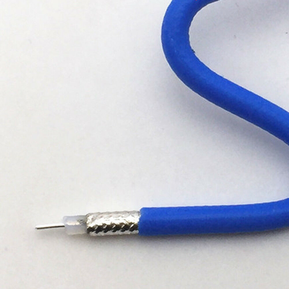 1Meter/3.3ft RG402 .141" Semi-Flexible Coaxial Cable with Blue FEP Jacket
