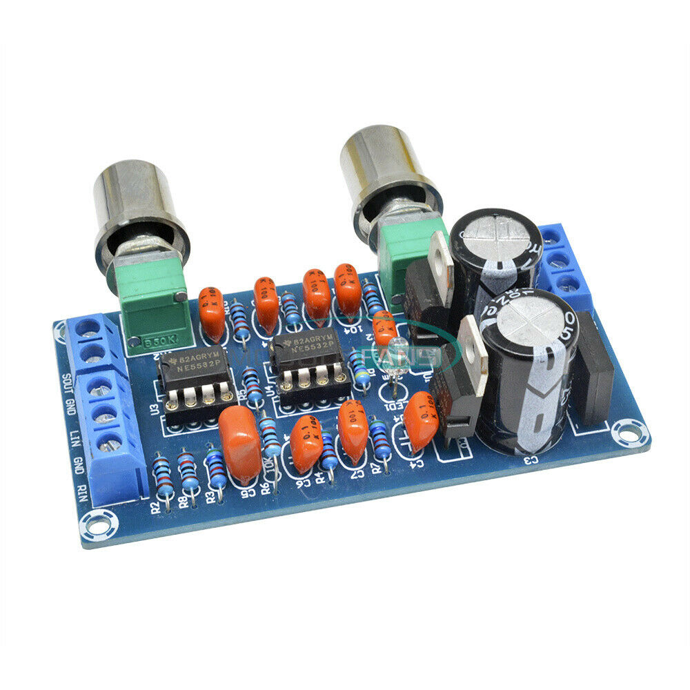 Low-pass Filter NE5532 Subwoofer Process Circuit For Amplifer Board AC 9V -15V