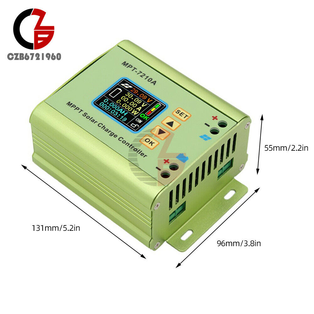 MPT-7210A LCD Display MPPT Solar Charge Controller Boost Battery Charging Module