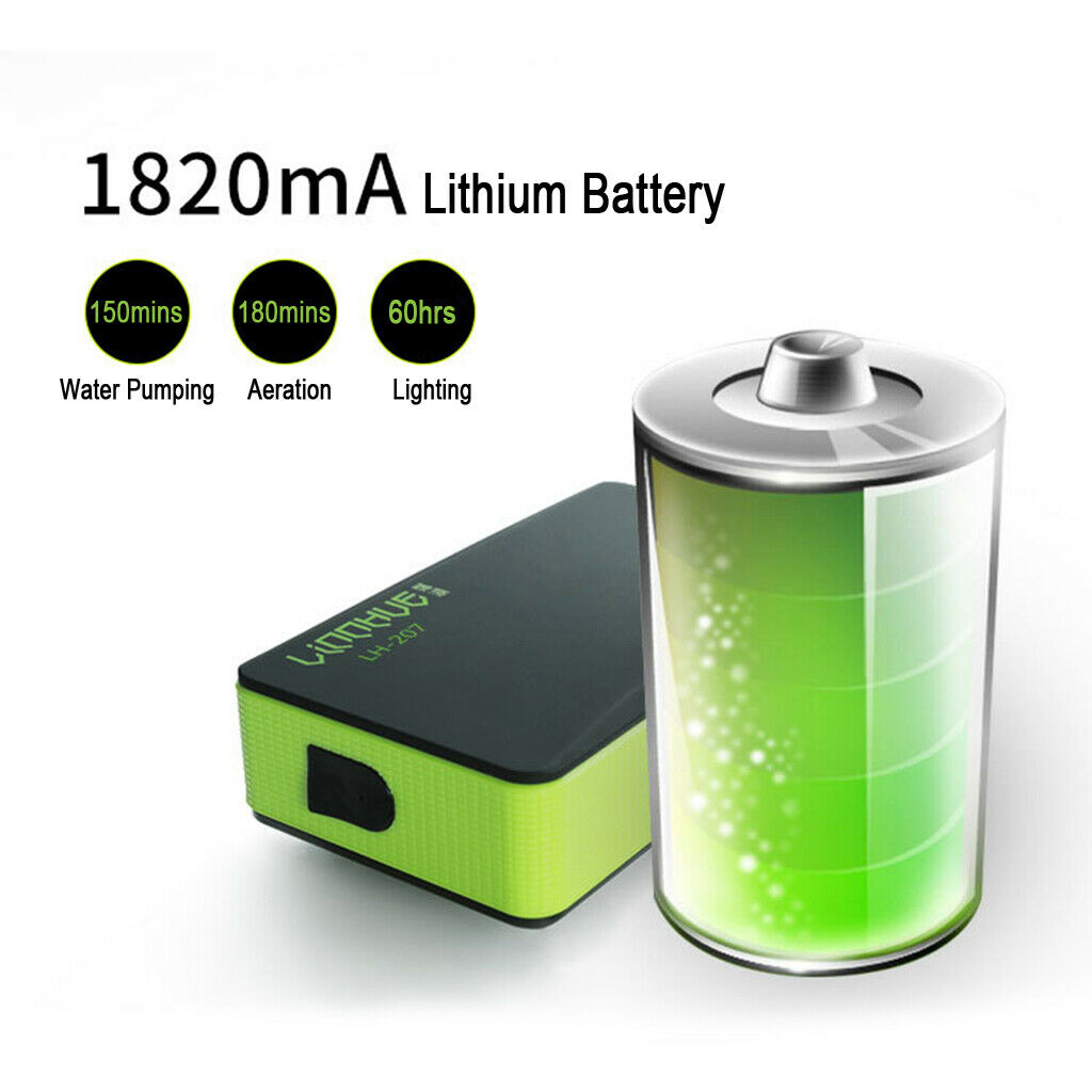 Oxygenated Aerator USB Rechargeable Air Water Absorber Water Pump Fishing
