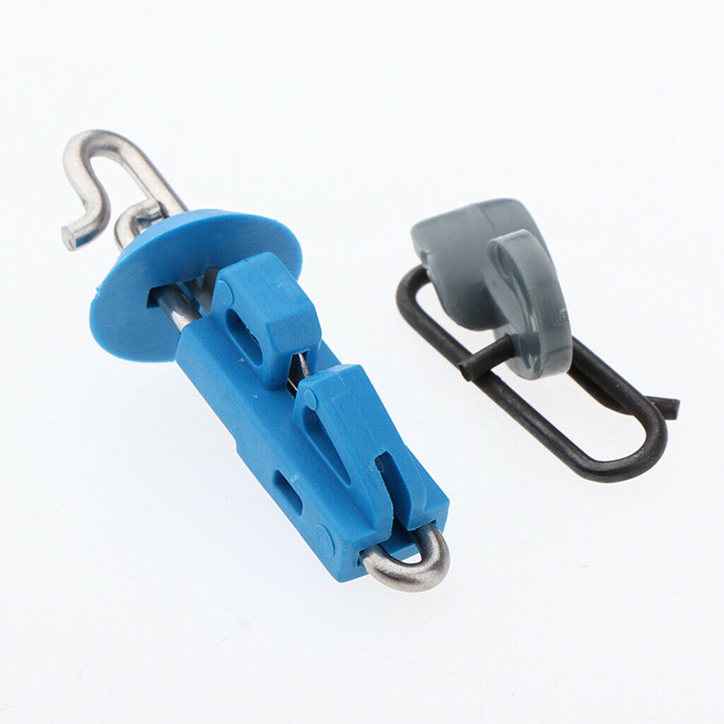 10pcs Splash Down Fishing Bait Clip Locking Lock Jigging Lure Hook Tackle