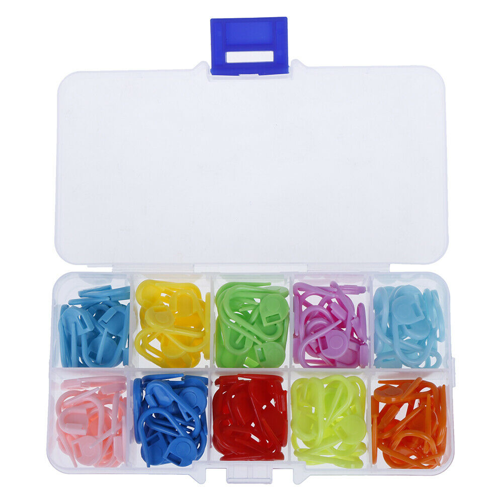 120pcs/set 10Colors Knitting Accessories Crochet Locking Stitch Markers T.l8