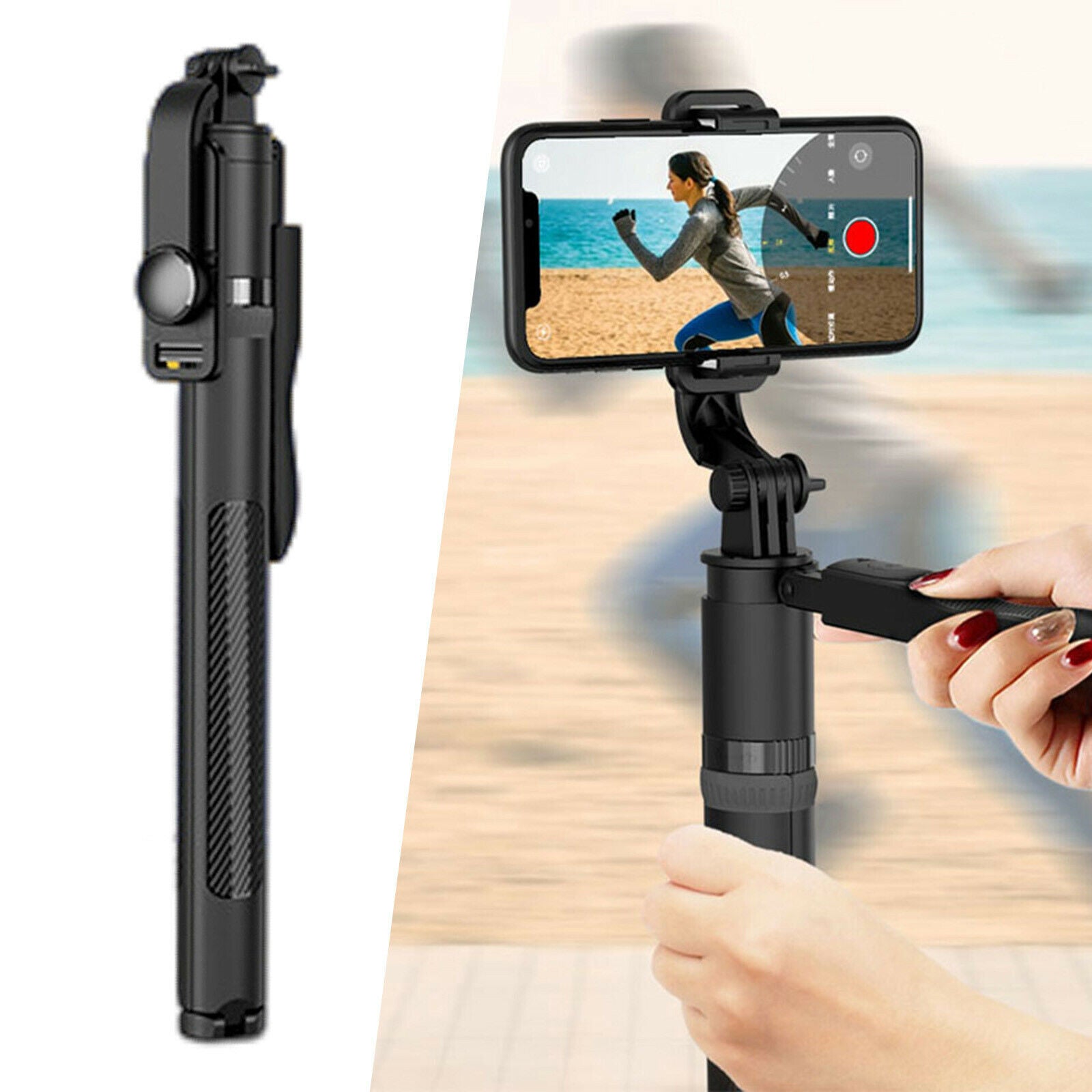 Selfie Stick Tripod Bluetooth Selfie Stick w/Remote Tripod Stand for Phone