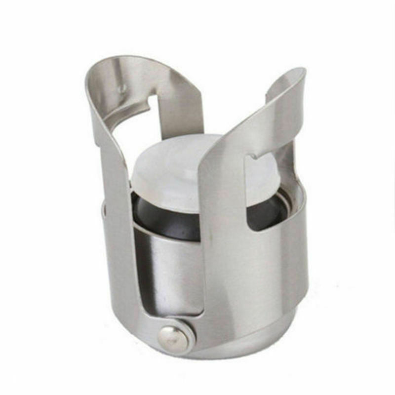 2x Handy Stainless Steel Vacuum Wine Bottle Stopper Plug  Pump Sealer Keep Beer