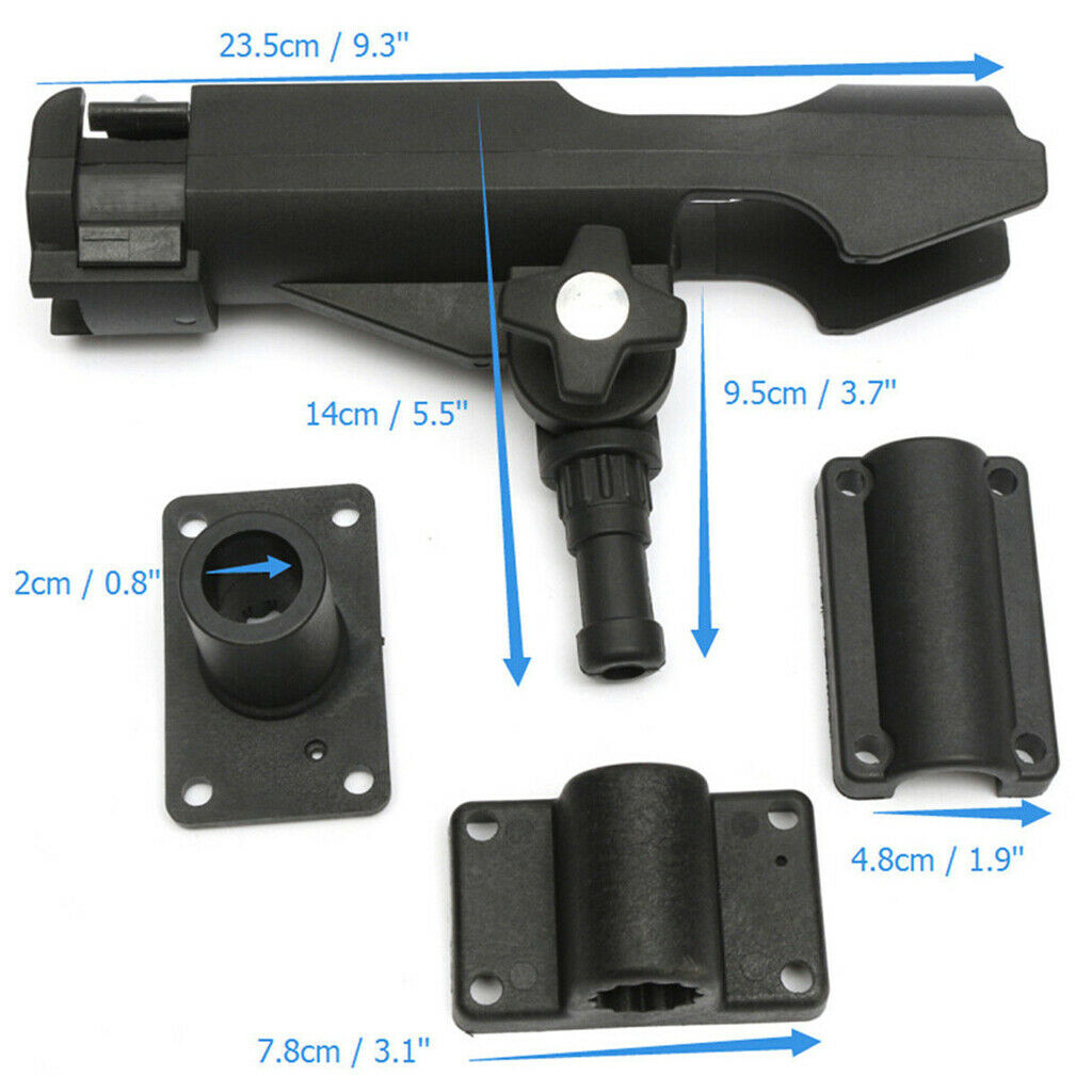 4 piece set adjustable plastic rod holder rod stand
