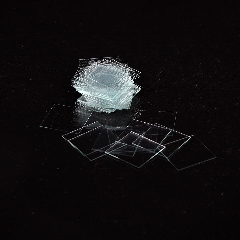 100 pcs Glass Micro Cover Slips 18x18mm - Microscope Slide Cover.l8