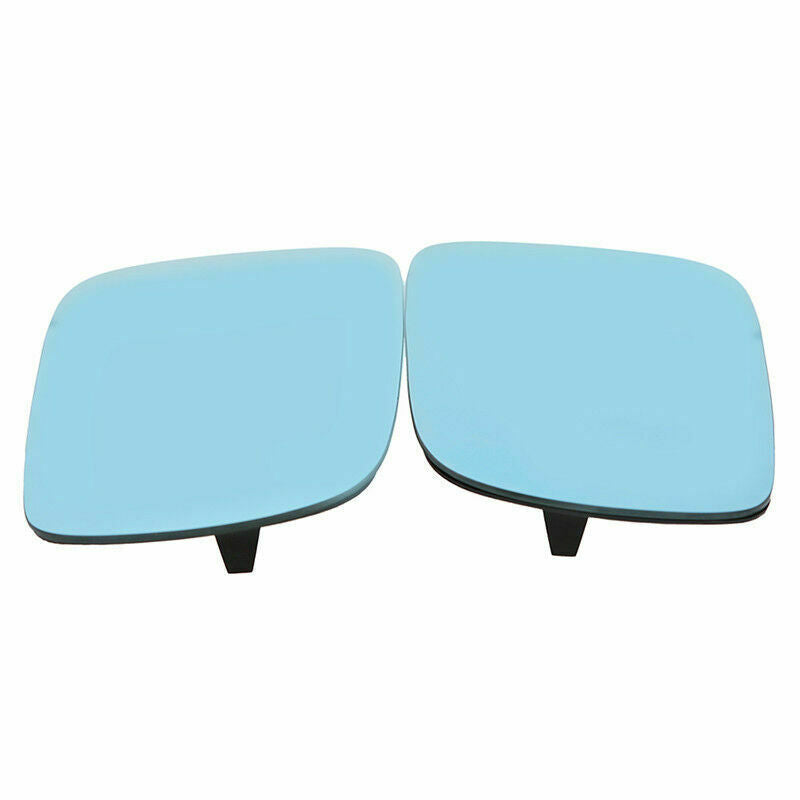 2x Wing Side Mirror Glass Heated Blue For Volkswagen Jetta Golf GTI 1999-2006