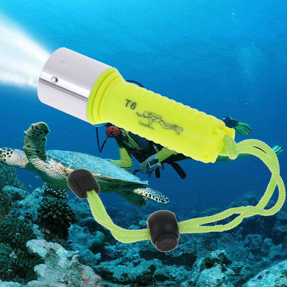 50000LM Underwater 50M T6 LED Diving Flashlight Torch Lamp Waterproof Light DD