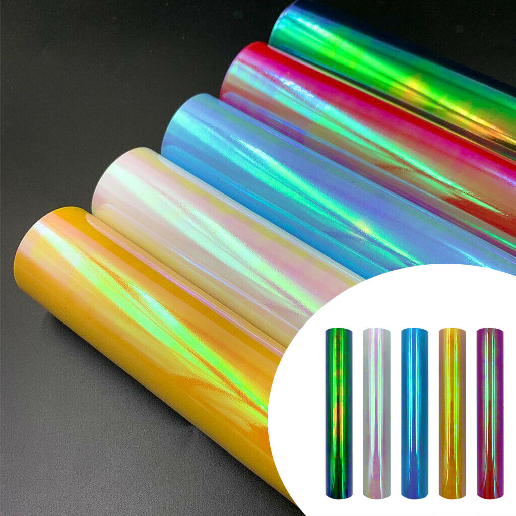 Holographic T Shirt Vinyl / Heat Transfer Vinyl HTV Iron On Vinyl in Rolls
