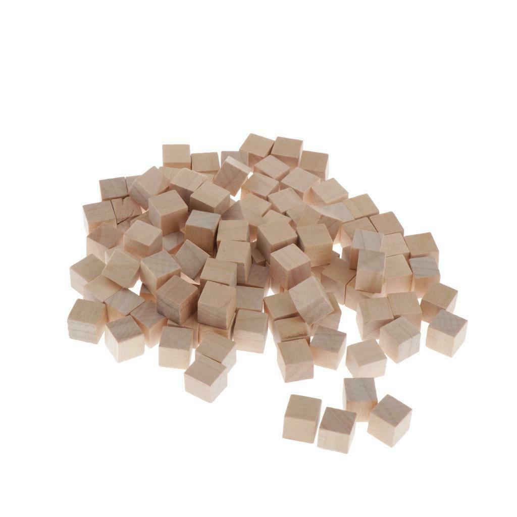 200Pcs Wooden Blank Dice Game Dice for DIY Decorating Craft Projects 10mm