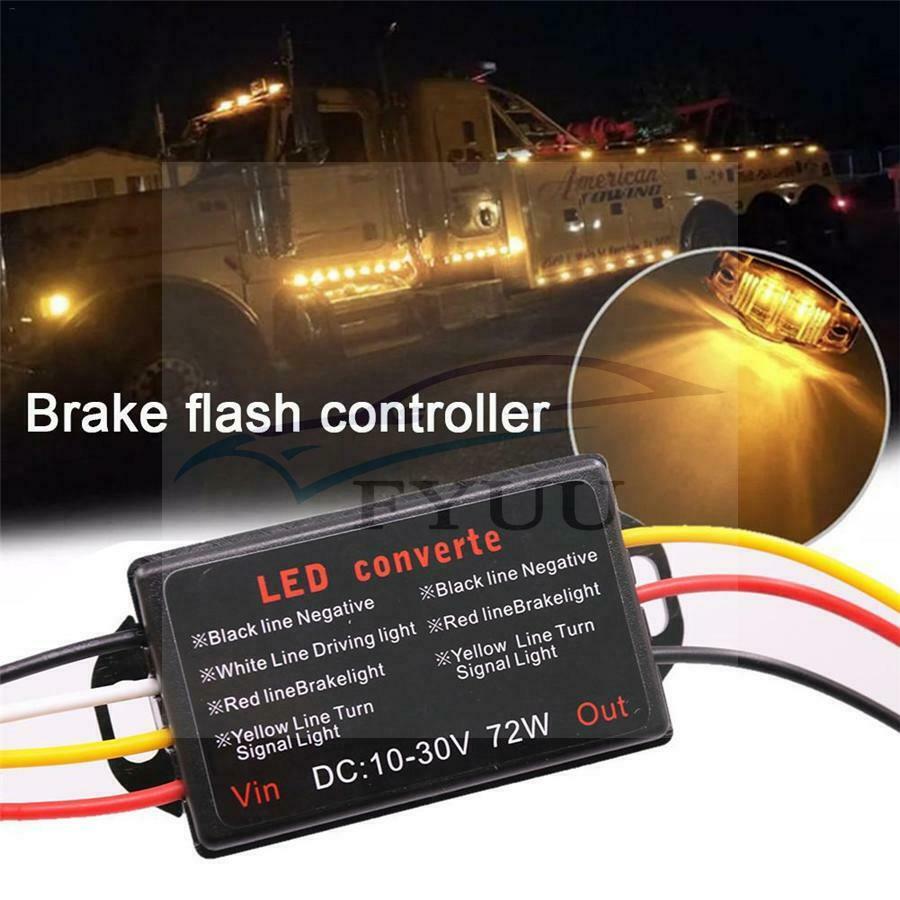 1pc Flash Strobe Controller Flasher Module LED Brake Stop Light Tail Lamp 10-30V