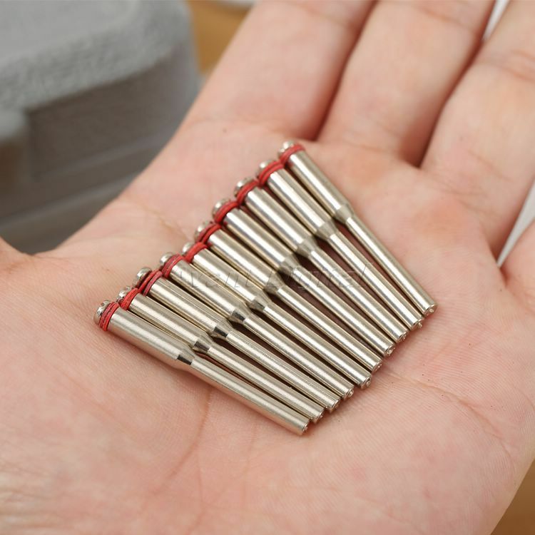 10X3.17mm Steel Screw Mandrel Arbor Shank Cut-off Wheel Holder Power Shaft Tool
