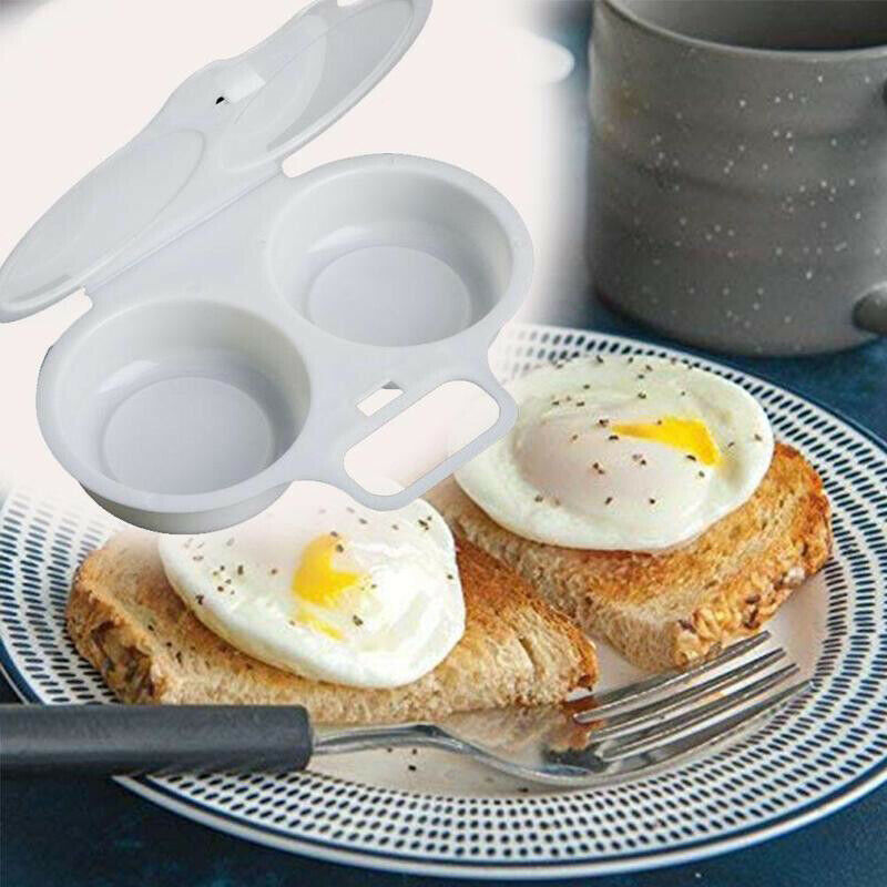 Kitchen Microwave Oven Round Shape Egg Steamer Cooking Mold Egg Poacher Egg DEAU